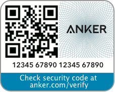 QR-Code mit Anker Logo für Anker SOLIX Sicherheit